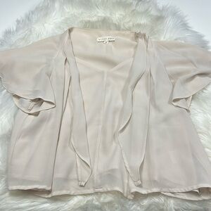 Blush Noir Pale Pink Short Sleeve Size Medium